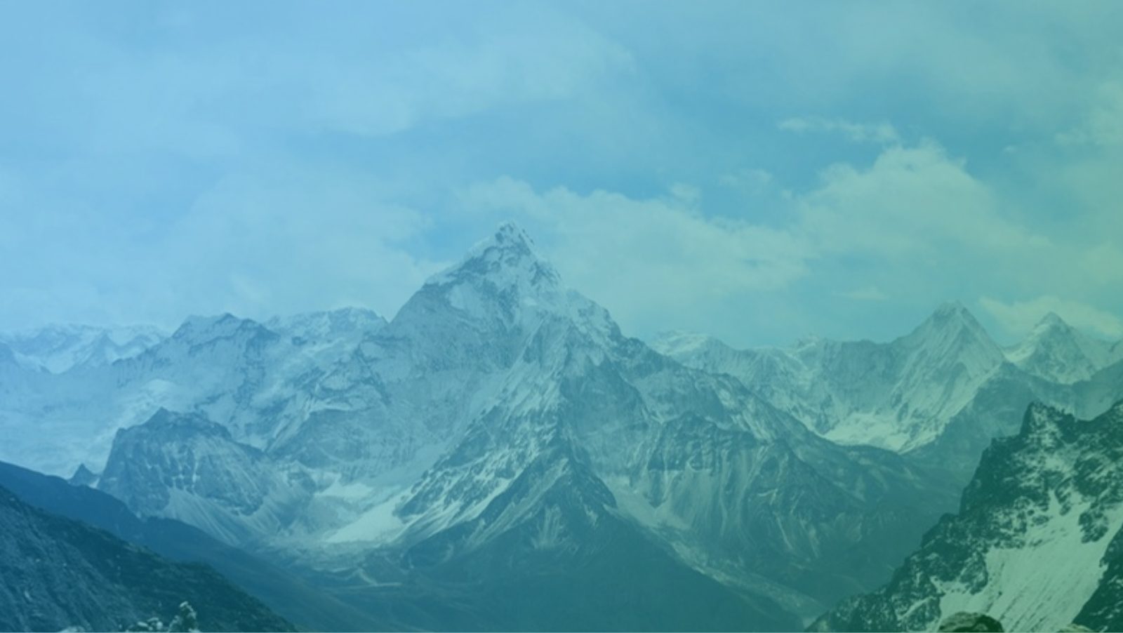 Ama Dablam mountain peak in the Nepal Himalayas
